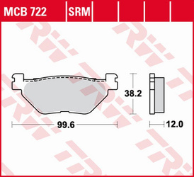 Klocki hamulcowe kh319 sinter yamaha xp 500/530 t-max '01-'18, tdm 900 '02-'14, xv/xvs 950 '09-'18, xt 1200z tenere '11-'18, f1300 '03-'21,