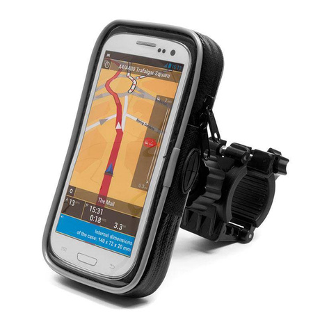 Etui wodoodporne z uchwytem na kierownicę extreme® obrotowe 360 na telefon / smartfon / nawigację  moto/rower typ:148
