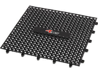 Mata pod motocykl czarna (9 modułów o wym. 33x33 cm)
