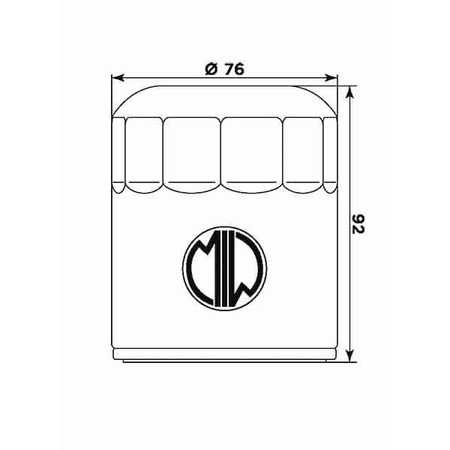 Filtr oleju harley davidson czarny (hf171b) (50)