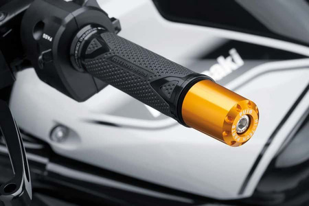 Ciężarki / końcówki kierownicy długie puig do bmw f800gs 13-20 złote