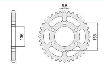 Zębatka tylna 830 46 husqvarnate 610 (817-46)