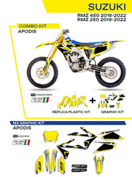 Komplet plastików plukomplet naklejek (oklein) suzuki rmz 250 '19-'22