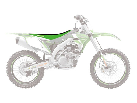 Pokrowiec/poszycie na siedzenie kawasaki kxf 250 '13-'18, 450 '12-'19 double grip 3, kolor czarny/zielony