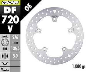 TARCZA HAMULCOWA TYŁ BMW R 1200GS ADVENTURE '13-; R 1200GS/R/RS/RT '13-; 1250GS ADVENTURE '19-; R1250 GS/R/RS/RT '19 (ROUND DISC) (276X136,5X5MM)