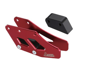 Prowadnica łańcucha kpl. honda cr '90-'04, crf 250/450 '02-'04 kolor czerwony