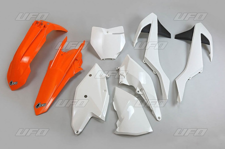 komplet plastików ktm sx/sxf '16-'18 (z wyjątkiem sx 250 '16), kolor oem '17 (pomarańczowy/biały) (kt517e999k)