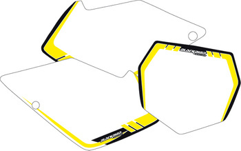 Tła pod numery startowe suzuki rmz 250 '07-'09 kolor biały