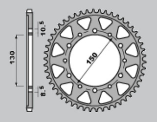 Zębatka tylna 860 42 (859-42) (jtr859.42) yamaha fzs 600 fazer 96-03
