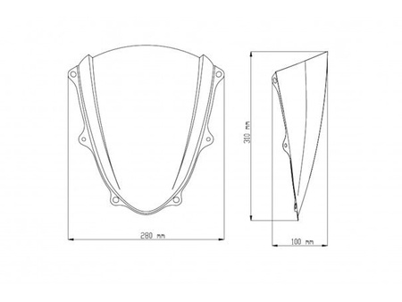 Szyba Sportowa Puig Do Suzuki Gsx-R1000 / R 17-22 Przezroczysta