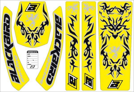 Komplet naklejek (oklein) suzuki gryphon e5318 