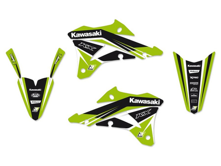 Komplet naklejek (oklein) kawasaki kx 85 '19-'23, dream 4 kolor zielony/ czarny