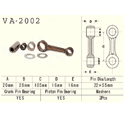 Vesrah - Korbowód Yamaha Yt125