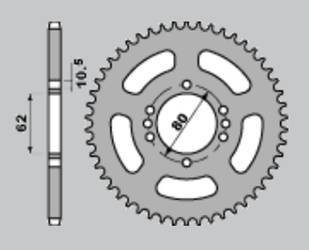 Zębatka tylna 843 48 yamaha dt80lc