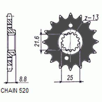 Zebatka napędowa sunstar sunf356-13