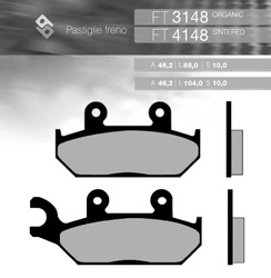 Klocki hamulcowe kh172 spiek metaliczny (złote) yamaha xt600 '92-'03, xtz 660 '92-'98 przód (ft 4148)