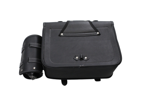 Sakwy Motocyklowe Uniwersalne Z Uchwytami Na Butelki Ekoskóra