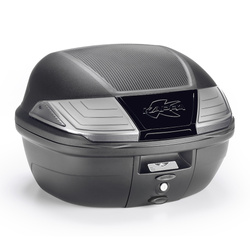 KUFER CENTRALNY 40L MONOLOCK K400NT Z BIAŁYMI ODBLASKAMI ( ZAWIERA PŁYTĘ ) - ZASTĘPUJE K400NT