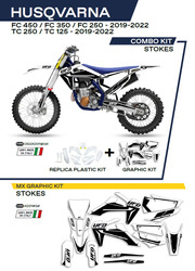 Komplet plastików plukomplet naklejek (oklein) husqvarna tc 125/250 '19-'22