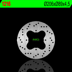 Tarcza hamulcowa tył polaris 325/330/500 '02-'06 (206x89x4,5) (4x8,5mm)