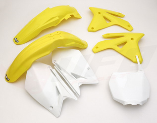 Komplet plastików suzuki rmz 450 '07 kolor oem (żółty/biały) (su408e999)