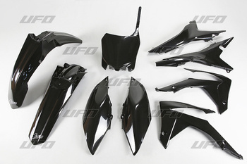 Komplet plastików honda crf 250r 14-17, crf 450r 13-16 z osłonami filtra powietrza kolor czarny (ho121e001)
