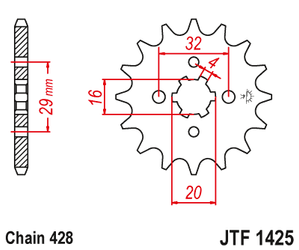 Zebatka Napędowa Jt Jtf1425.15