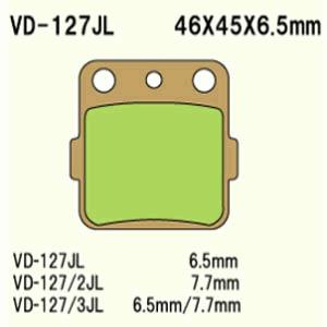 Klocki hamulcowe   vd-127jl  (fa84/3hh)