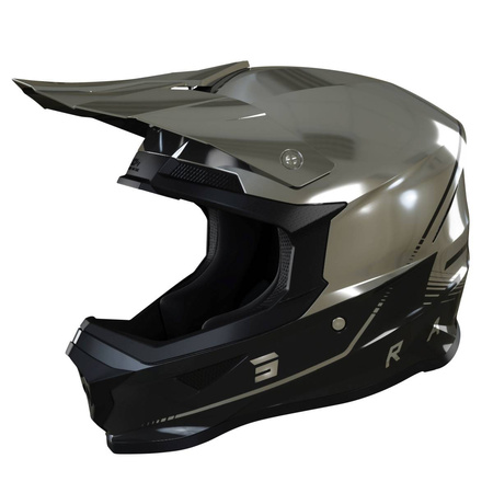 Kask enduro Shot Furious Raw 3.0 chrom/czarny połysk