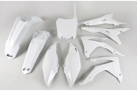 Komplet plastików honda crf 250r '14-17, crf 450r '13-16 z pokrywą filtra powietrza kolor biały