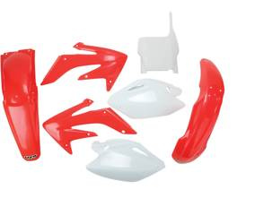 Komplet plastików honda crf 250 '04-'05 kolor oem (czerwony/biały)