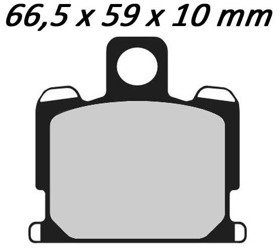 Klocki hamulcowe Yamaha XJ 750 Seca Yamaha XV 1000 SELOCKI HAMULCOWE EBC FA070