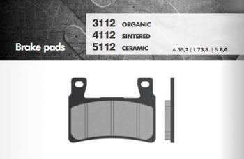 Klocki hamulcowe kh265 / kh296 przód (ft 3112)