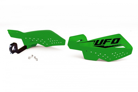 Handbary UFO Viper 2 z mocowaniami 22mm enduro cross zielone