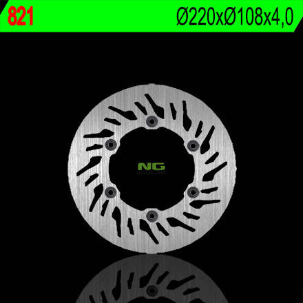 Tarcza hamulcowa tył gas gas 125/200/250/400/450/515 (220x108x4) (6x6,5mm)
