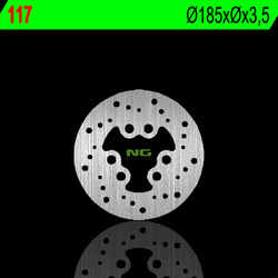 Tarcza hamulcowa tył suzuki rmx 50 '97-'02  (185x3,5) (6x15,5mm)