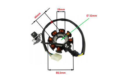 Stojan Alternatora Power Force Bashan 200/250 Bas111200-0116