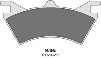 Klocki hamulcowe kh313 polaris 6x6 - zastępują db2066qd-d oraz db2066mx-d