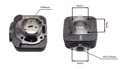 Cylinder kompletny piaggio typhoon vespa a/c 40mm
