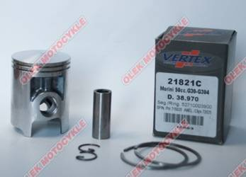 Vertex tłok morini g30, g304 50ccm (38,98mm) 2 pierścienie