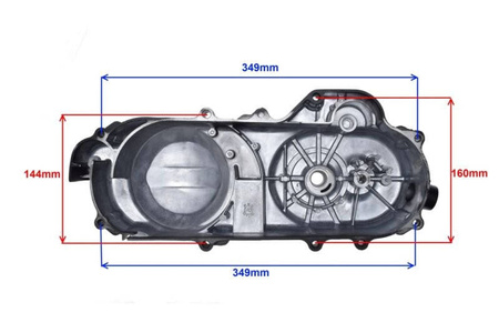 Pokrywa paska napędowego skuter 4T 40cm 139qmb