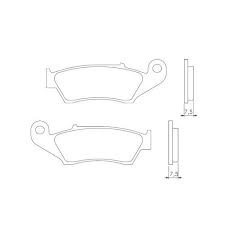 Klocki hamulcowe kh185 spiek metaliczny (złote) (ft 4050)