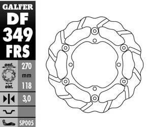 Tarcza hamulcowa pływająca 270mm suzuki  rmz 250 '07- ,rmz 450 '05-