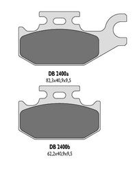 Klocki hamulcowe kh307 yamaha yfm tył - zastępują db2400mx-d oraz db2400qd-d
