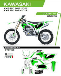 Komplet naklejek (oklein) kawasaki kxf 250 '21-'22