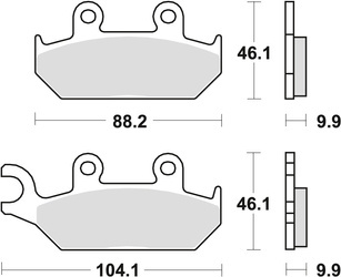 Klocki hamulcowe kh172 sinter street yamaha xt 600 90-03, xtz 660 91-99, przód (promocja)