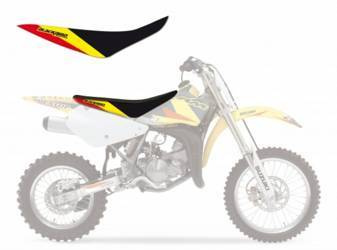 Pokrowiec/poszycie na siedzenie suzuki dream rm 85 '02-'18 dream 3 kolor czarny/żółty/czerwony