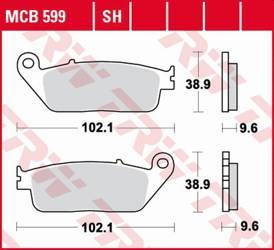 Klocki hamulcowe kh196 sinter street honda dn-01 700 '08-'11, vfr 750 '88-'97, gl 1500 f6c valkyrie '97-'03, triumph tiger 900 '99-'01, adve