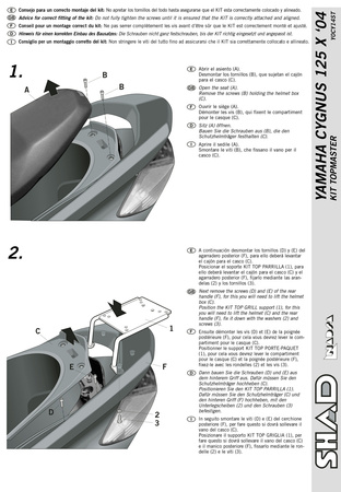 Stelaż kufra tylnego Shad do Yamaha Cygnus X 125