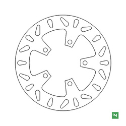 TARCZA HAMULCOWA TYŁ SUZUKI GSF/GSR/GSXR/SV/RF (240x89x5) (5x10,5mm)